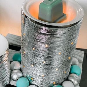 Large silver etched core warmer